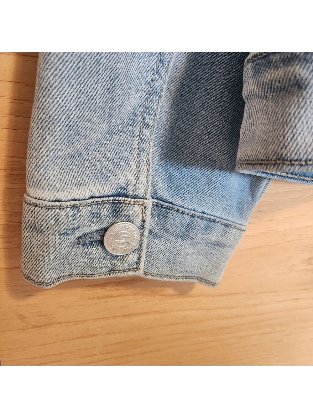 SEVEN7 CLASSIC DENIM TRUCKER JACKET XXL NWT - Picture 8 of 10